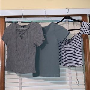 3 Medium women’s shirts